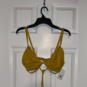 34D Yellow Bikini Top